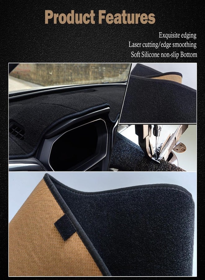 KEYOOG Dashboard Cover Dash Mat Fit for 2006-2001 Le-xus LS430 (for Left Hand Drive),Car Dash Board Mat Anti-Glare Carpet,Non-Slip Pad Sunshield Protector (Black) - Image 5